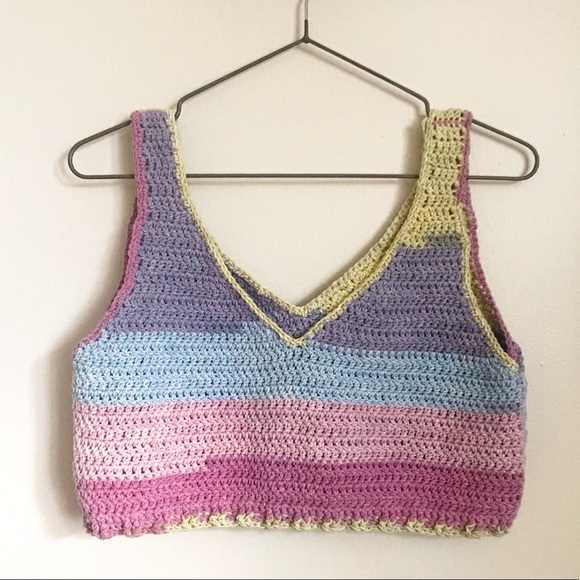 Handmade Crochet Crop Top - Picture 1 of 4